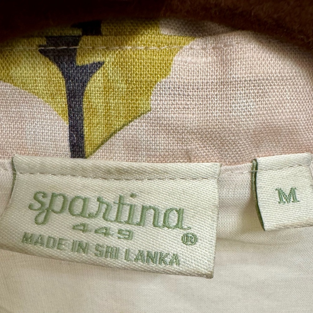 Spartina 449 A-Line Skirt - Cream and Green Floral - Picture 4 of 8